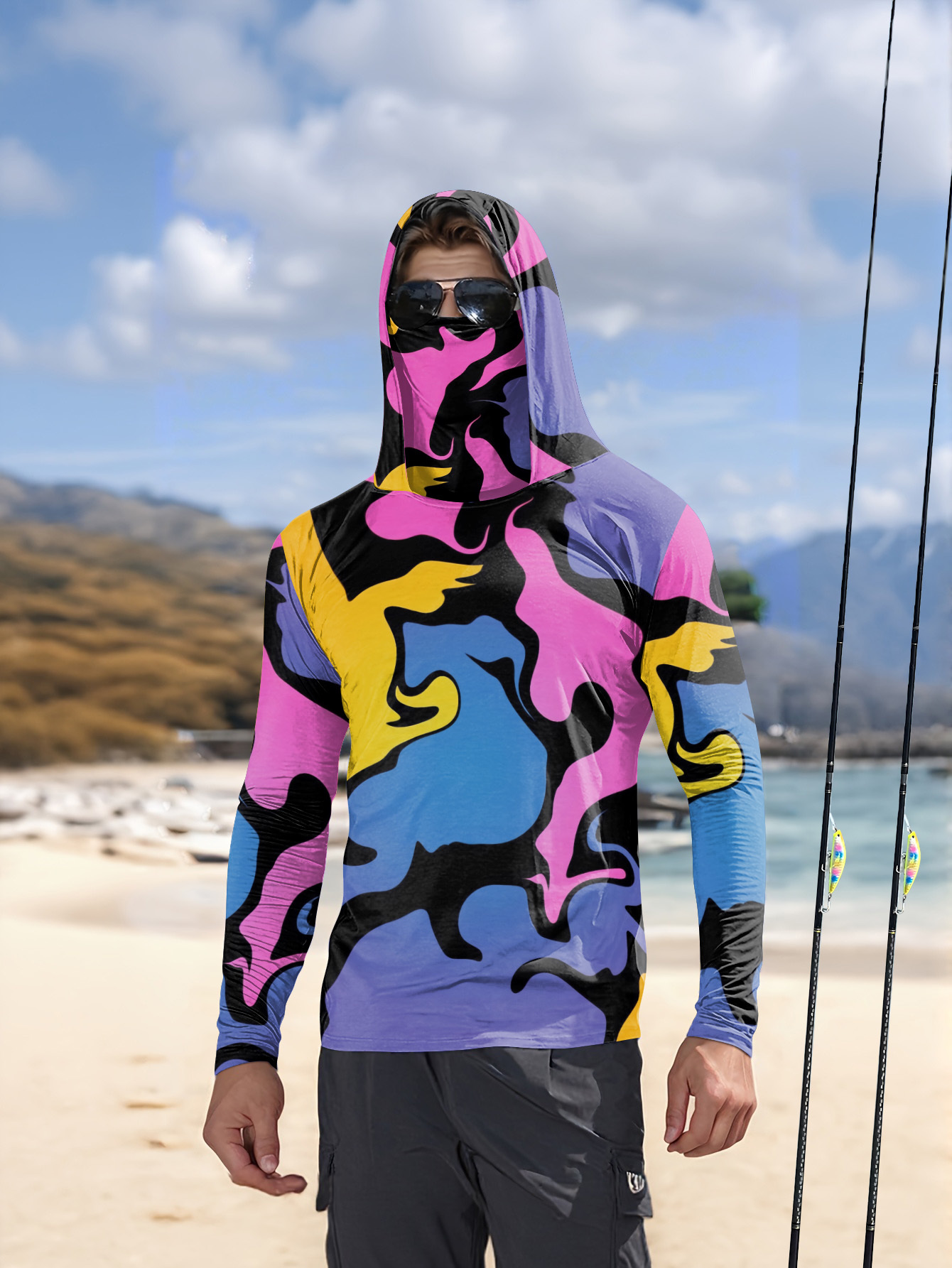 Outdoor Hunting And Fishing - Sudadera con capucha para pesca, camisa