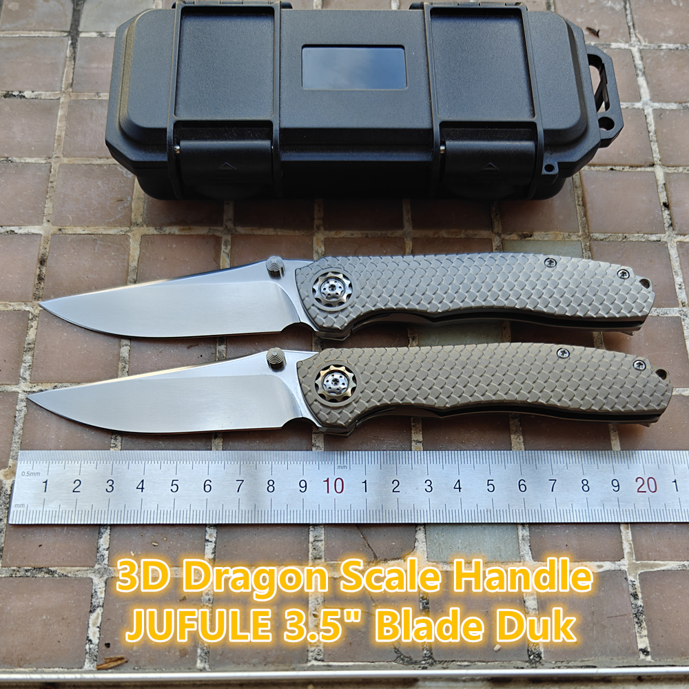 Knife Hunting Fixed Blade - JUFULE nuevo DUK Dragon Scale mango