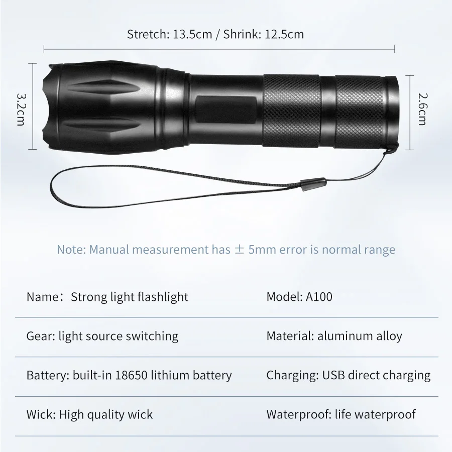 Linterna recargable multifunci - Outdoor Hunting Photography reseña y precio