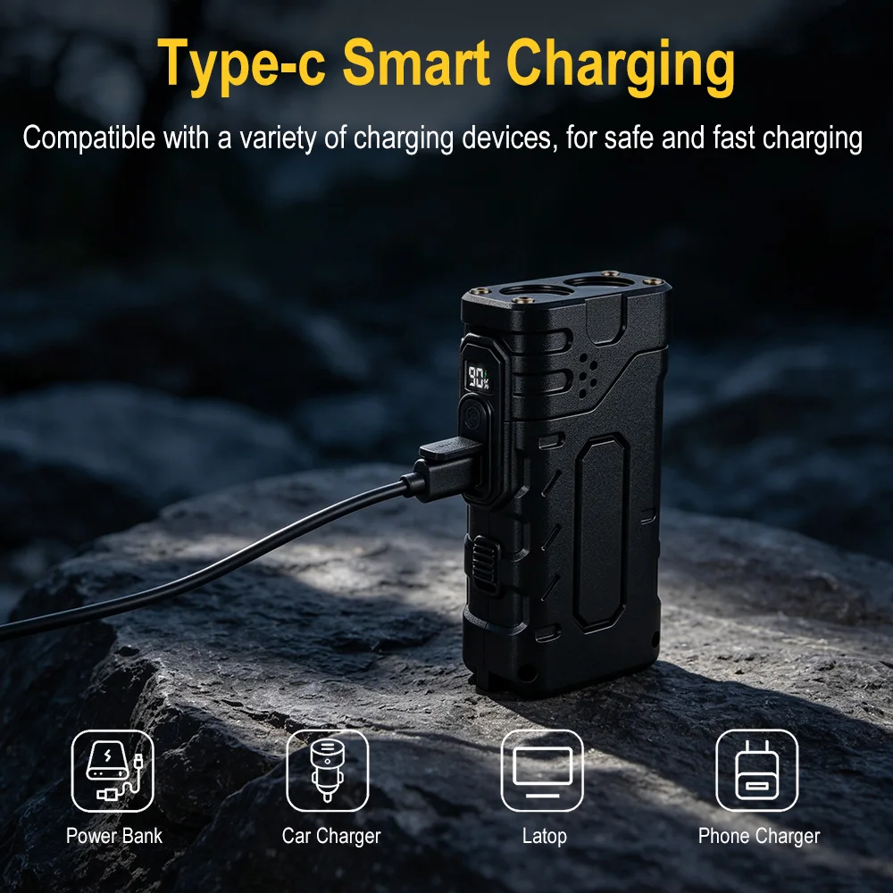 Linterna LED EDC de Manivela B - Outdoor Hunting And Fishing reseña y precio