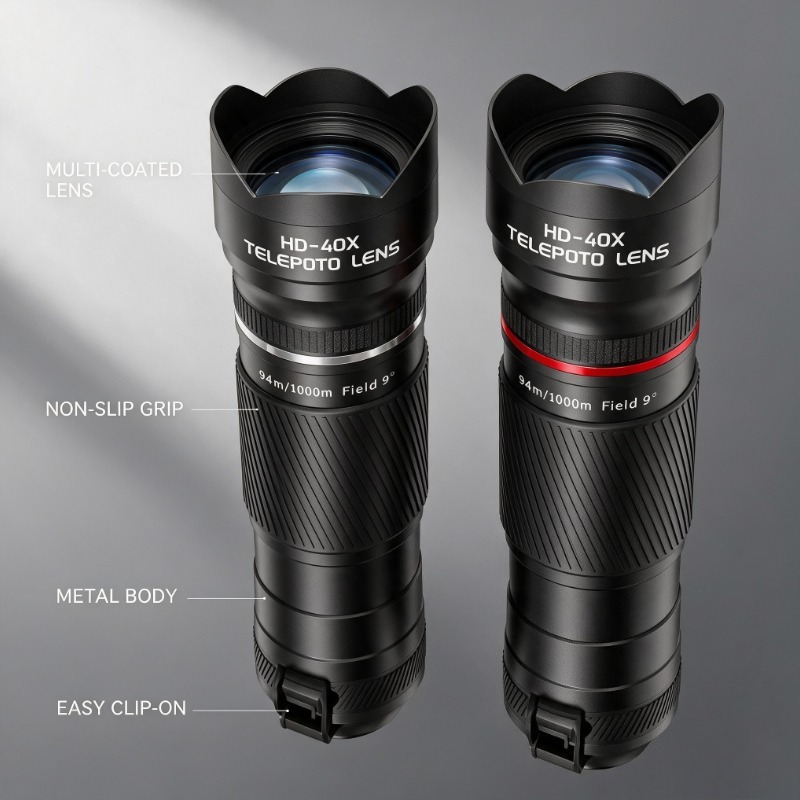 Lente Teleobjetivo HD-40X para - Outdoor Hunting Photography reseña y precio