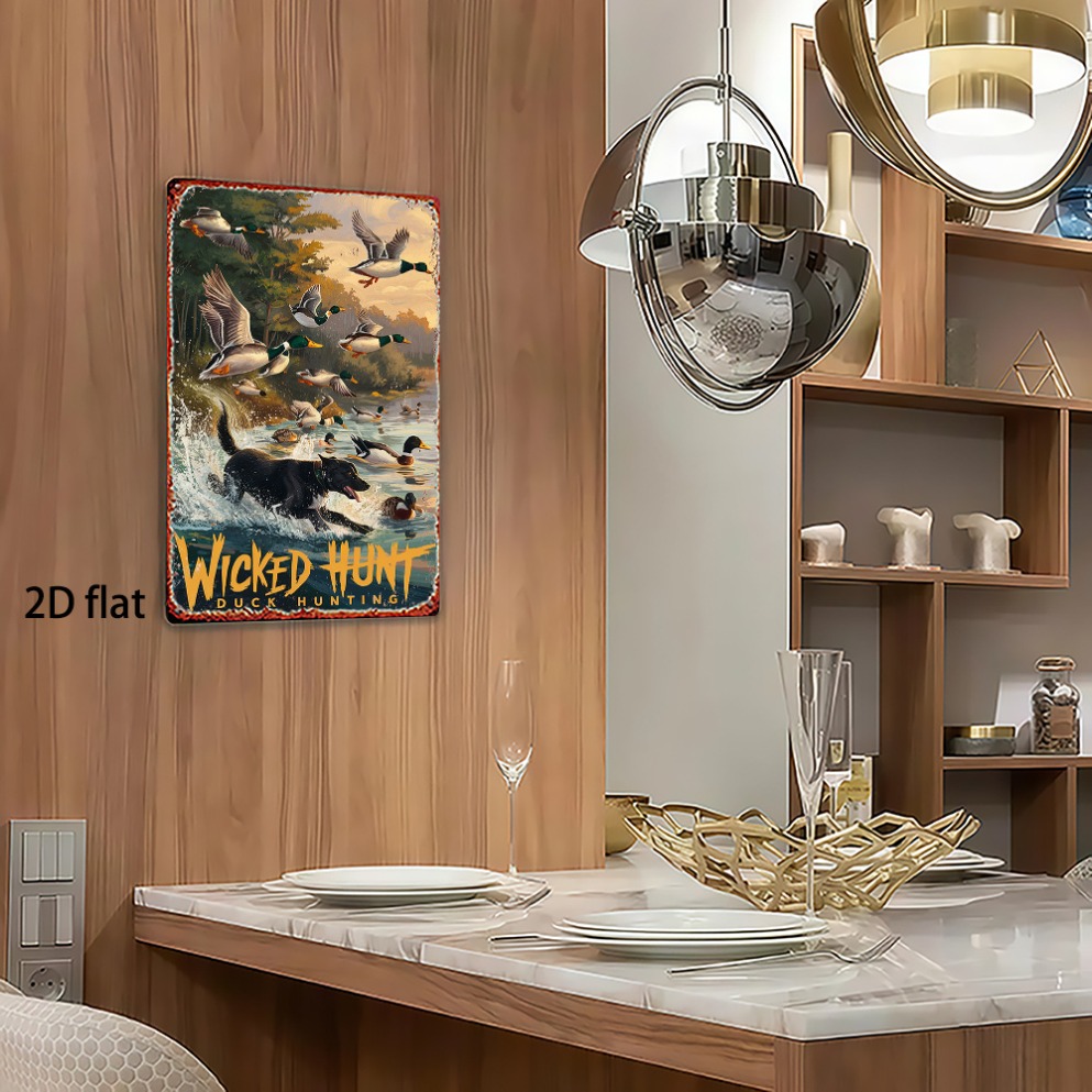 Arte de pared metálico 2D plan - Wildman Hunting & Outdoor Price List reseña y precio